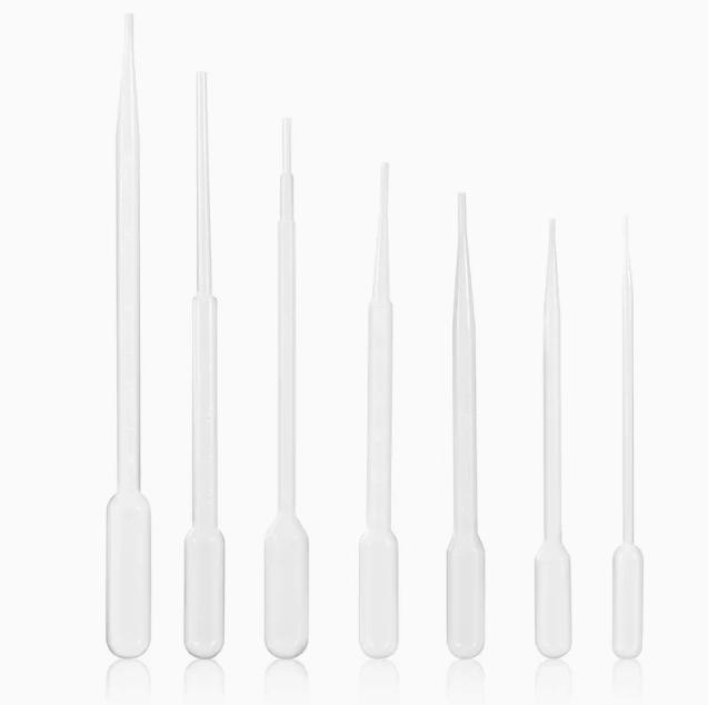 Produttore di Strisce Gocciolanti Mini da 10UL 15UL 20UL con Pipetta Pasteur in Plastica a Compressione per Trasferimento di Micro Pipette