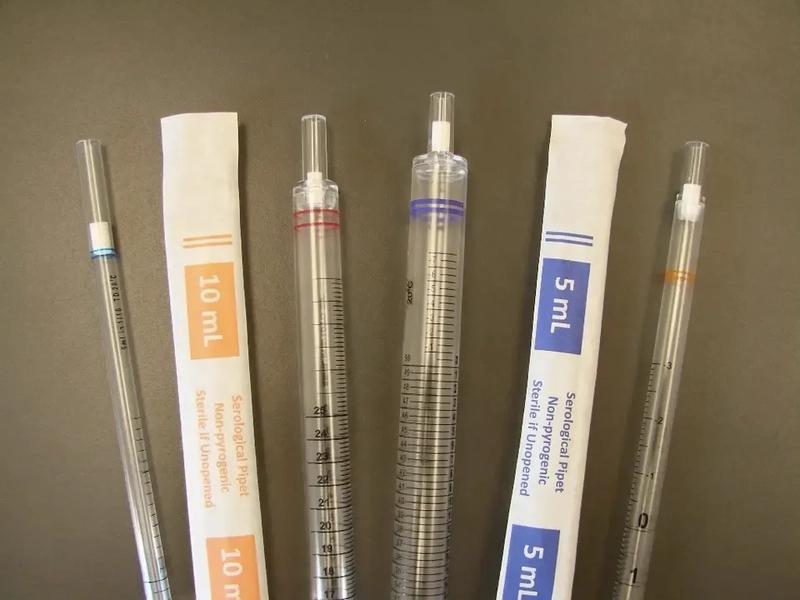 Produttore di Pipette Serologiche Sterili Graduate in Plastica Usa e Getta 1ml 2ml 5ml 10ml 25ml